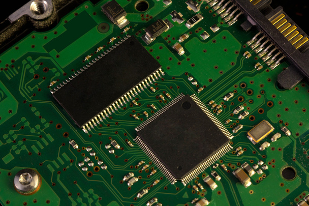 Modern electronic board close-up - Φωτογραφία, εικόνα