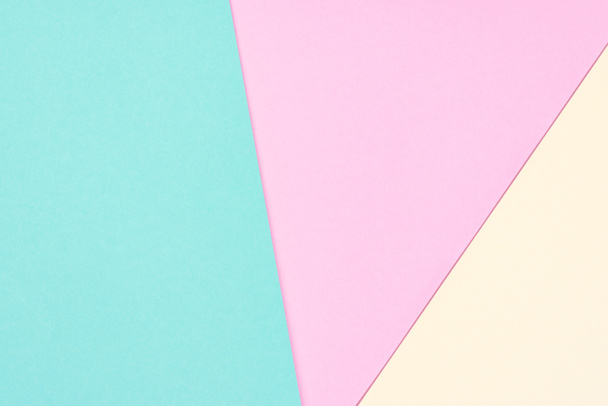 minimalistic modern yellow, blue and pink abstract background with copy space - Foto, Bild