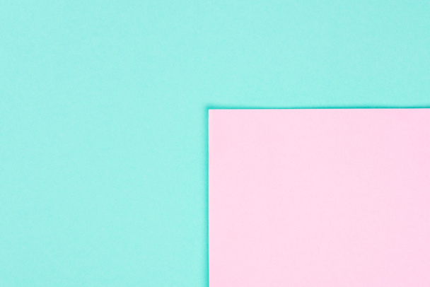 simple modern blue and pink abstract background with copy space - 写真・画像