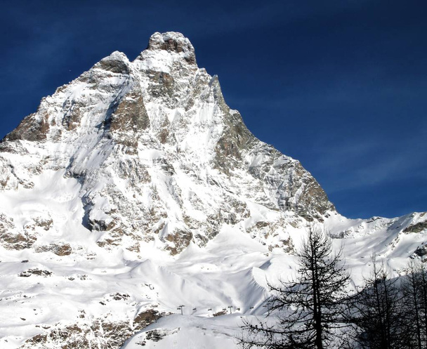 Félelmetes Cervino hegy az olasz Alpokban - Fotó, kép