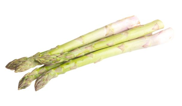 fresh asparagus spears isolated on white - Foto, Bild