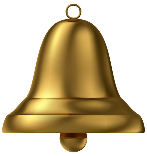 Golden bell - Vector, Image