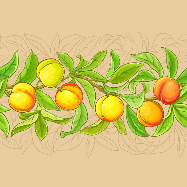 peach vector pattern on color background - Vector, Image