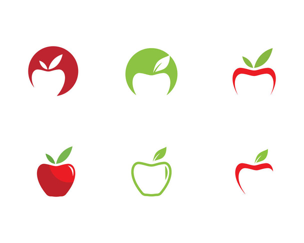 Apple vector illustratie ontwerp pictogram logo template - Vector, afbeelding