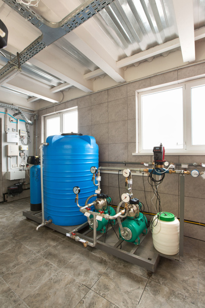 Su arıtma sistemi endüstriyel, gaz Kazan. - Fotoğraf, Görsel