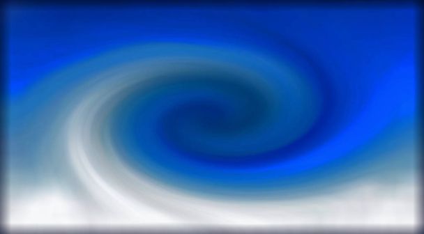 abstract background with rotating spiral in blue and white colors - Photo, Image