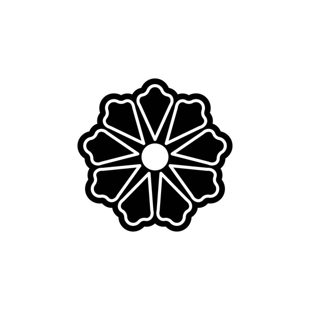 Blume Symbol Vektor, in trendigen flachen Stil isoliert auf weißem Hintergrund. Blumenvektorillustration - Vektor, Bild