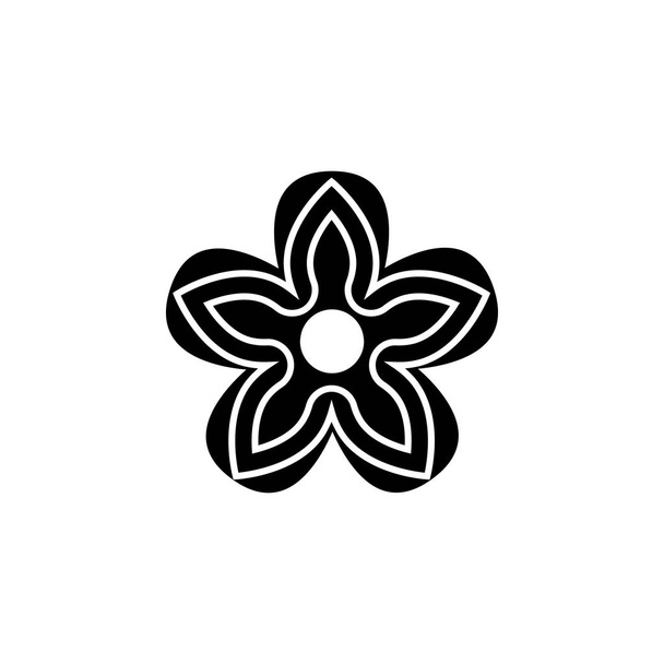 Virág ikon vektor, divatos lapos stílusú elszigetelt fehér background. Virág vektoros illusztráció - Vektor, kép