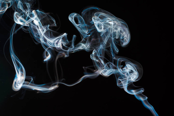 Smoke fragments on a black background - Foto, immagini