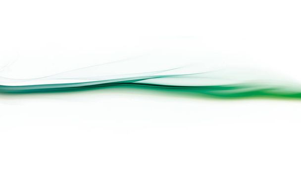 Abstract colored wave smoke on white background - Photo, Image