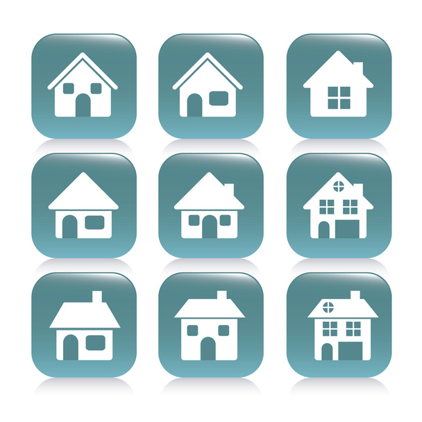 нерухомість та ікони будинків
 - Вектор, зображення