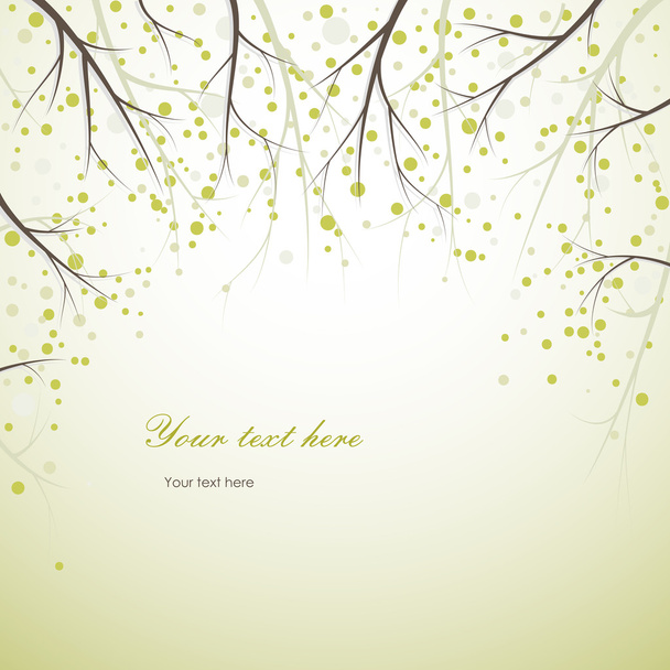 spring tree branches background - ベクター画像