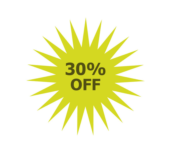 discounts icon on white background - Vector, afbeelding