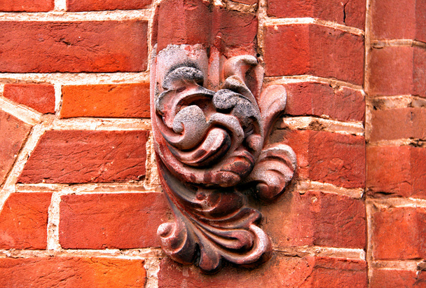 Koristeellinen koristeet Red Brick Wall
 - Valokuva, kuva