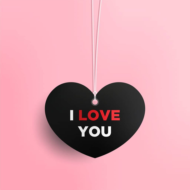 valentine's day background with hearts - Vektor, kép