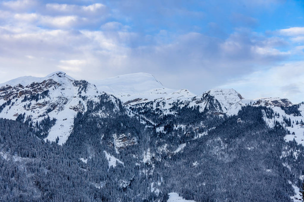 Winter en sneeuw in Jungrau, Zwitserland - Foto, afbeelding