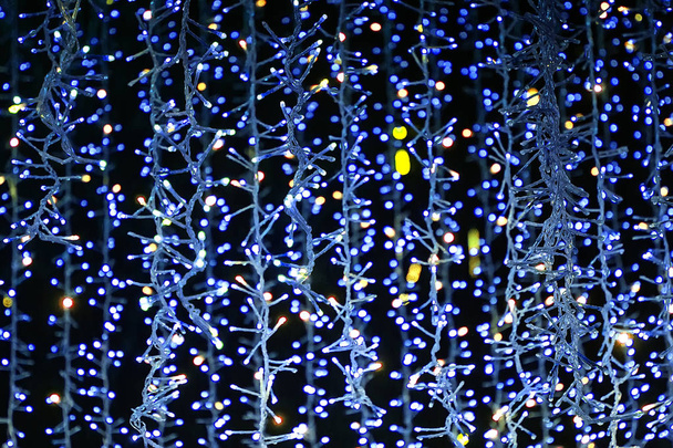 Abstract bokeh background of Christmas lights, low depth of focus - Фото, зображення