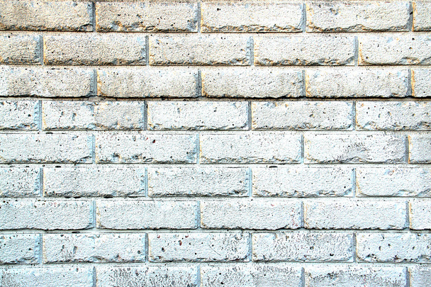 Mur de brique peint blanc vieilli
 - Photo, image