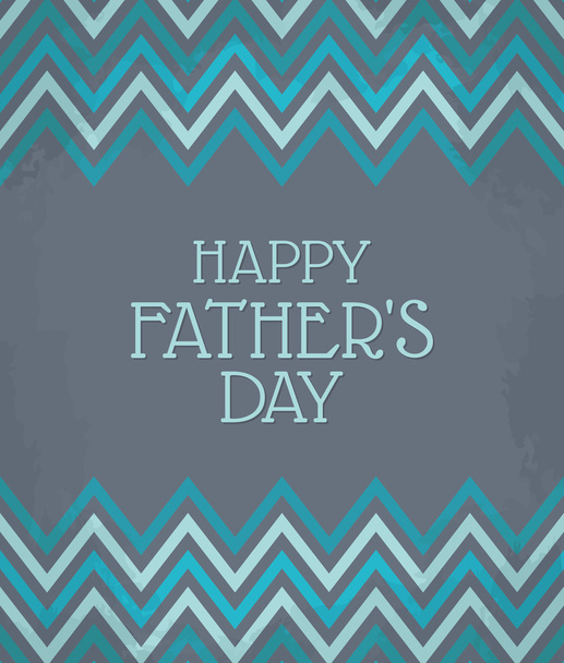 Chevron Pattern Father's Day Card - Vector, Imagen