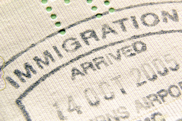 pieczęć imigracji - Zdjęcie, obraz