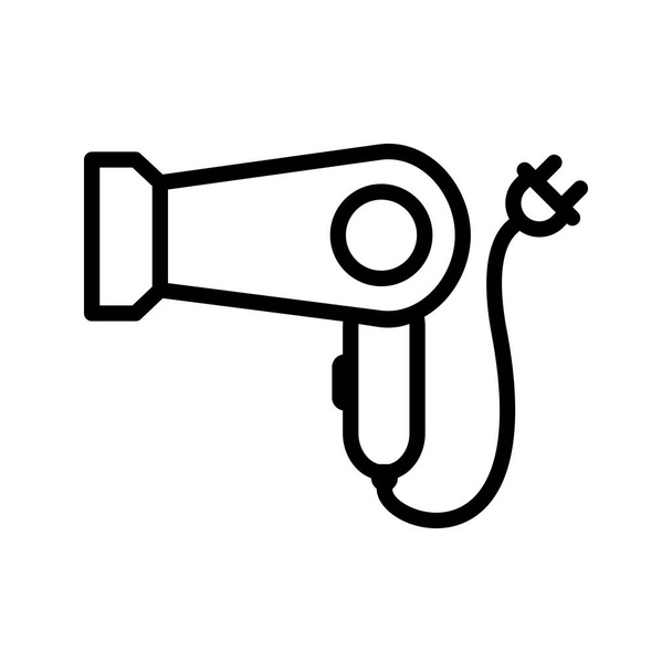 Ilustração do vetor do ícone do sinal do vetor do secador de cabelo para o uso pessoal e comercial
.. - Vetor, Imagem