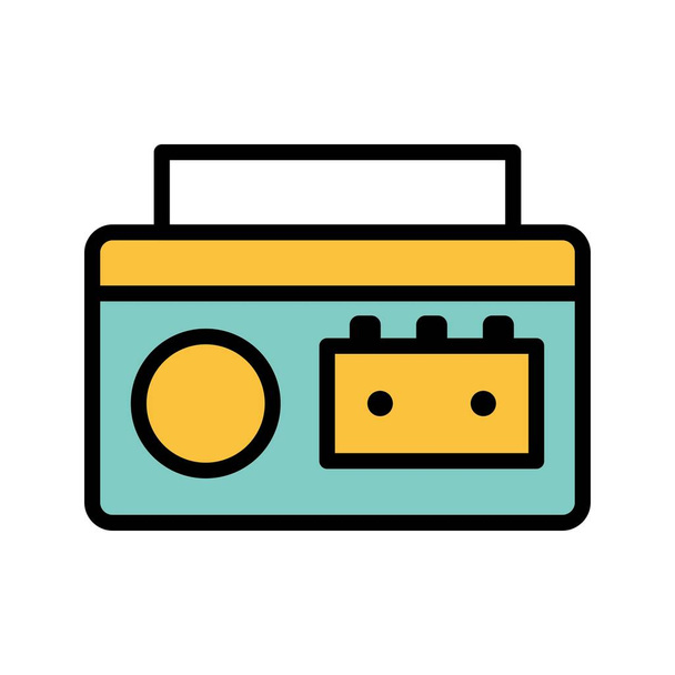 Illustration vectorielle d'icône de signe de lecteur de cassette pour l'usage personnel et commercial
.. - Vecteur, image