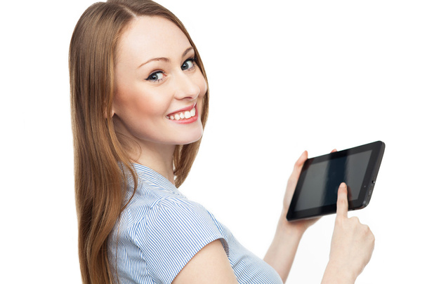 Young woman with digital tablet - Zdjęcie, obraz