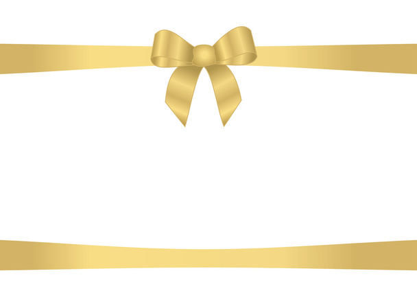 Gold ribbon - Вектор, зображення