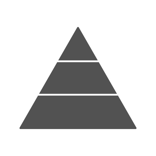 Vektor ikon jel ikon vektor piramisszerű személyes és edzőtermi használatra.. - Vektor, kép