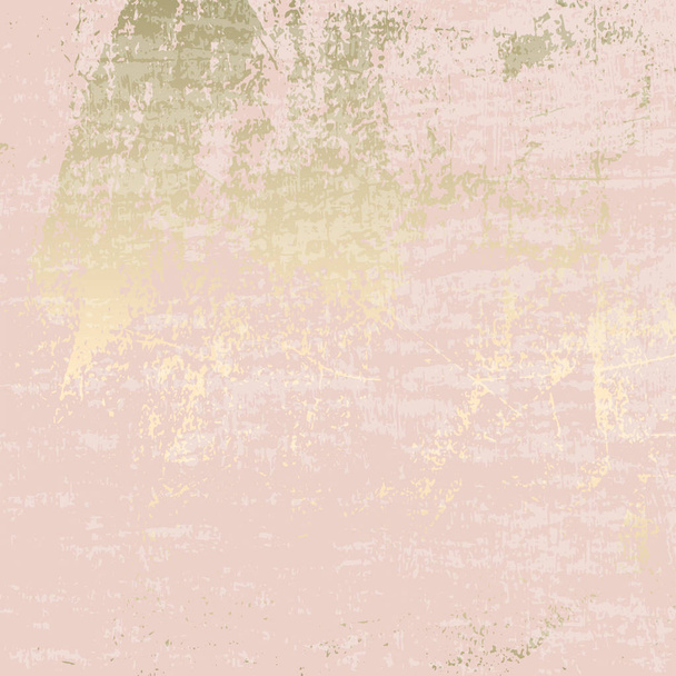 Abstracte Grunge Pattina effect Pastel Gold Retro textuur. - Vector, afbeelding