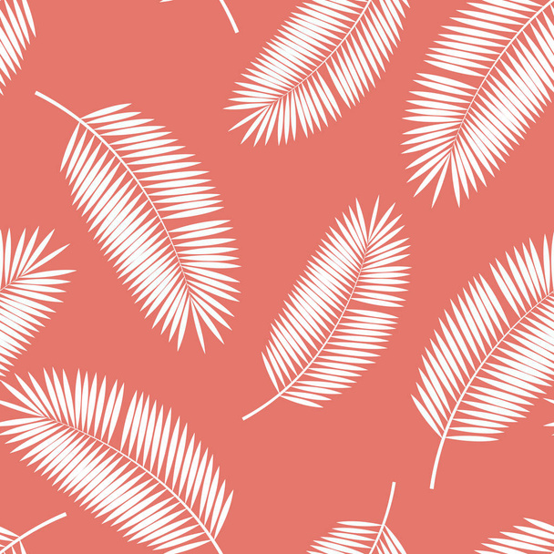 Kontekst bezszwowego wzoru liścia palmy. Ilustracja wektora. EPS10 - Wektor, obraz