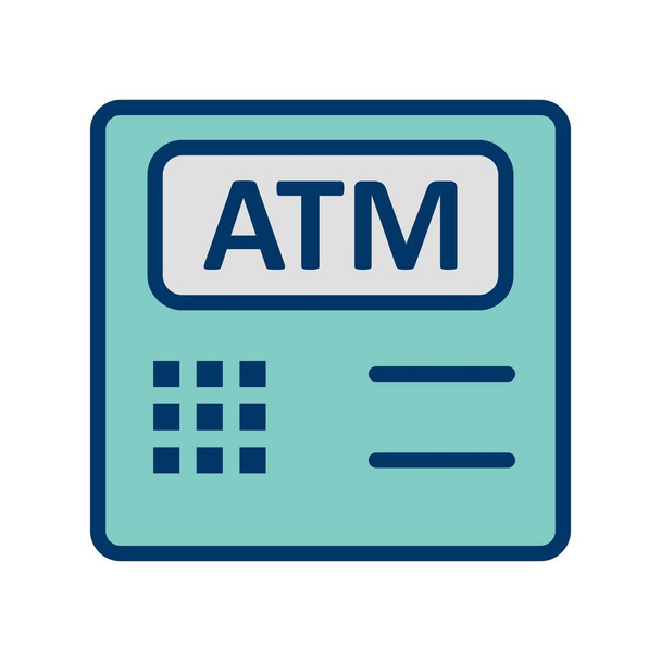 Atm Machine Vector Icon Sign Icon Vector Illustration For Personal And Commercial Use.. - Vektor, kép