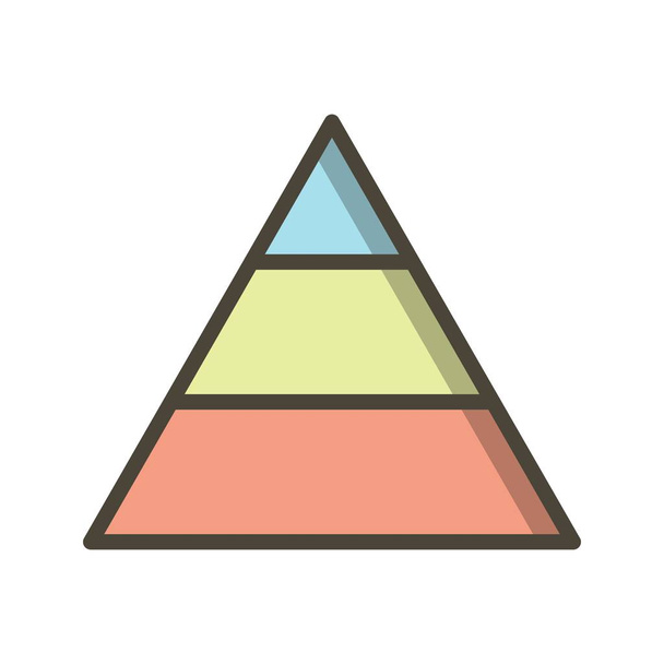 Pyramiden-Vektor-Symbol-Symbol-Vektor-Illustration für den persönlichen und kommerziellen Gebrauch.. - Vektor, Bild