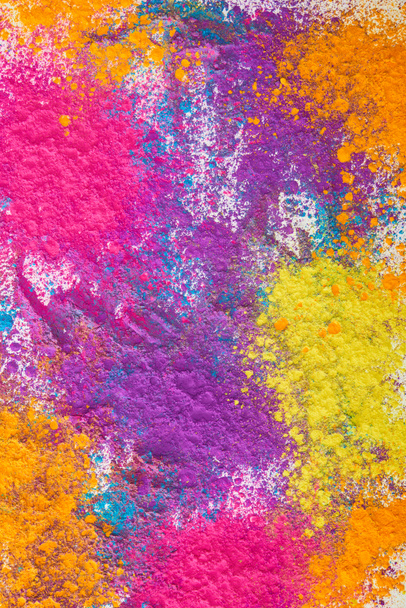 Top View Of Explosion Of Multicolored Holi Free Stock Photo and Image