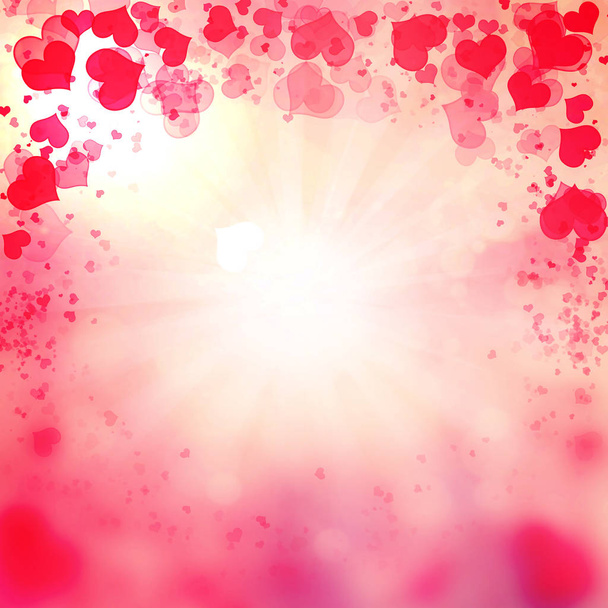 Valentine srdce růžové pozadí abstraktní. St.Valentine si tapetu. Srdce Holiday pozadí - Fotografie, Obrázek