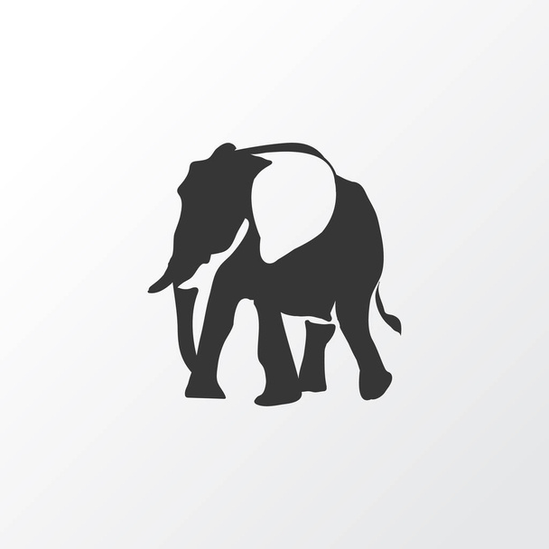 Elephant icon symbol. Premium quality isolated trunked animal element in trendy style. - Vector, Image