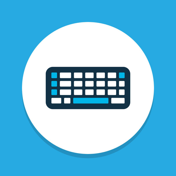 Keyboard icon colored symbol. Premium quality isolated keypad element in trendy style. - Photo, Image