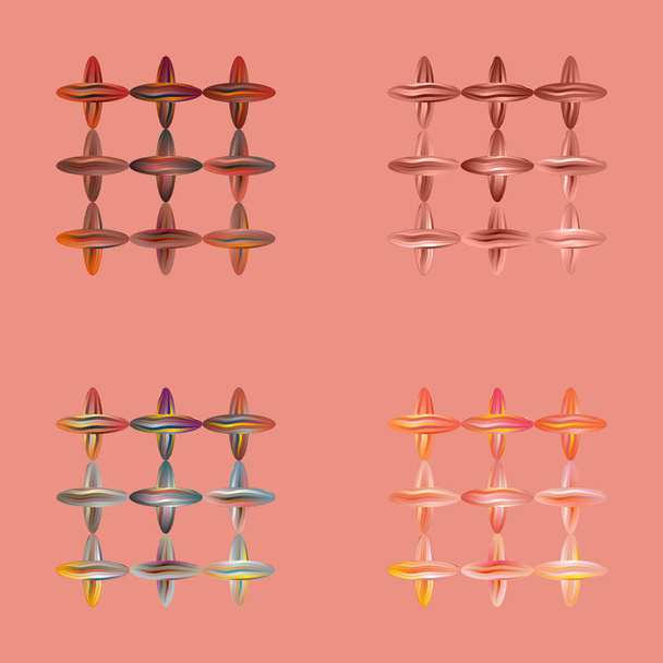 барвисті нитки хрестики, Векторні ілюстрації
  - Вектор, зображення