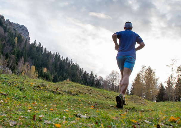 race in the middle of nature in autumn - Photo, Image