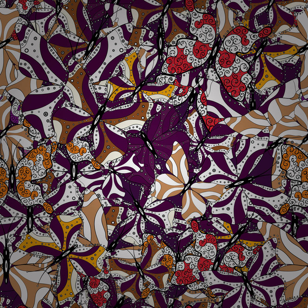 Acuarela colores mariposas aisladas sobre fondo negro, blanco y púrpura. En estilo vintage. Ilustración vectorial. Bonita mariposa vector con paleta de primavera para niño
. - Vector, Imagen