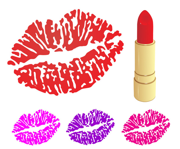 Beautiful lipstick - Vector, Image
