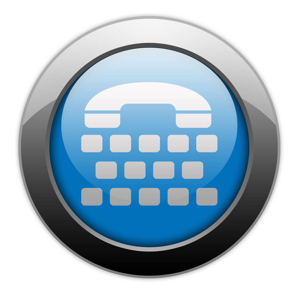 Icon, Button, Pictogram with Telephone Typewriter symbol - Фото, изображение
