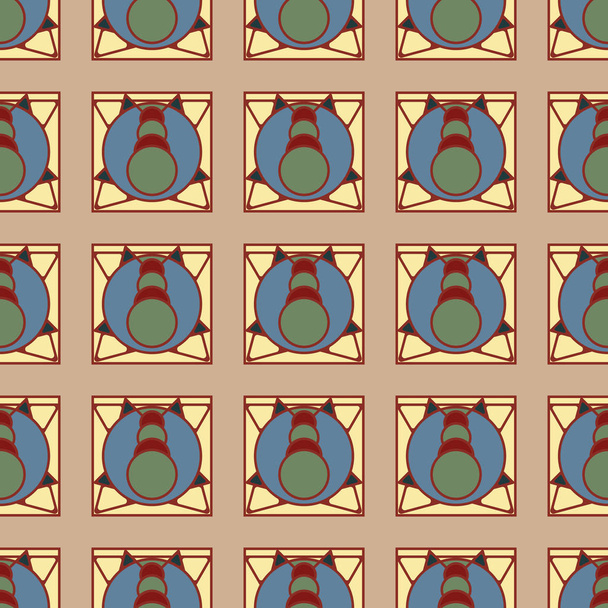 Patrón geométrico multicolor tradicional sin costura, ilustración vectorial
 - Vector, Imagen