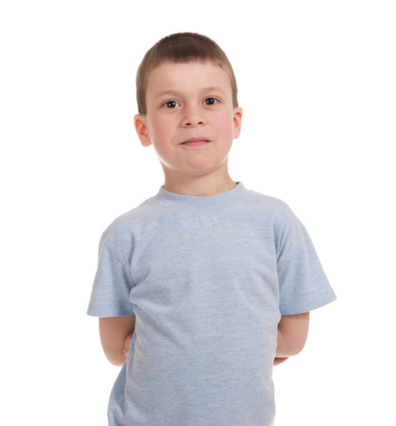 boy posing on white - Foto, afbeelding