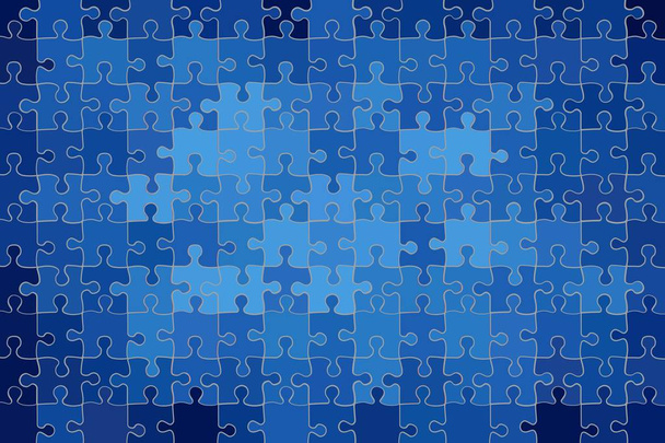Blauwe grunge puzzel achtergrond - afbeelding - Vector, afbeelding