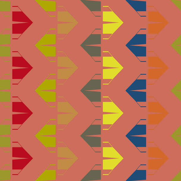 patrón inconsútil de color con carpas de camping de dibujos animados
 - Vector, imagen
