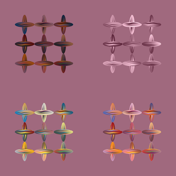 barevné vlákna kříží, vektorové ilustrace  - Vektor, obrázek