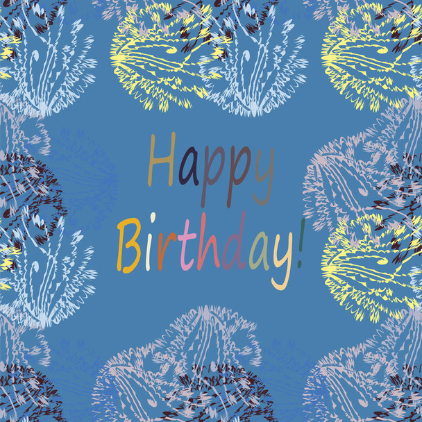 Zentangle abstrato inspirado design de cartão de arte tracery com doodle em cores brilhantes
. - Vetor, Imagem