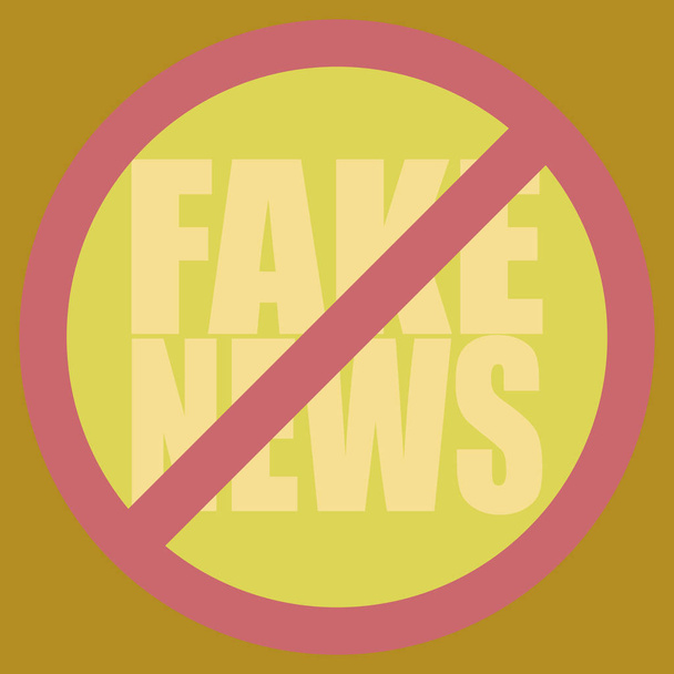 konzeptionelle nahtlose Muster mit Logo Fake News. Globale Probleme der Menschheit. - Vektor, Bild