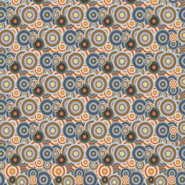 abstrakte geometrische nahtlose Muster mit Kreisen, Hintergrund - Vektor, Bild